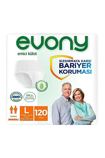 Evony Emici Külot Büyük Boy(L) 30'lu (120 Adet)