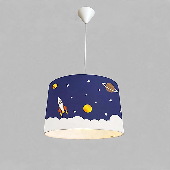 Minibabyroom Uzay Temalı Çocuk Odası Sarkıt Avize
