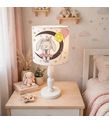 Minibabyrooms Ayda Sevimi Tavşan Desenli Ahşap Oyma Ayak Abajur