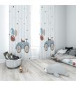 Minibabyrooms Klasik Araba ve Bolonlar Temalı Fon Perde