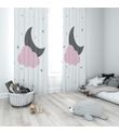 Minibabyrooms Ay Yıldız Bulut Temalı Fon Perde