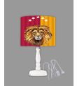 Minibabyrooms Aslan Kral Desenli Ahşap Oyma Ayak Abajur