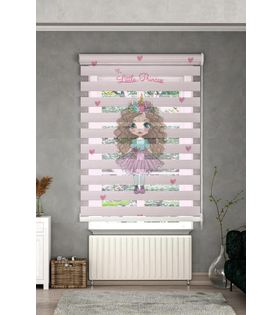 Minibabyrooms Kabarık Saçlı Prenses Temalı Çocuk Odası Zebra Perde