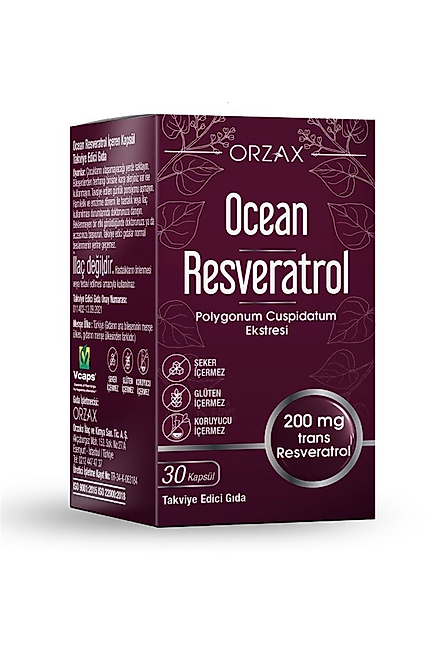 Ocean Resveratrol 200 mg 30 Kapsül