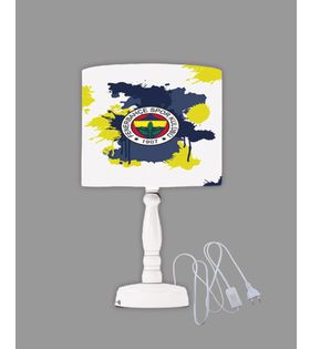 Minibabyrooms Fenerbahçe 2 Desenli Ahşap Oyma Ayak Abajur