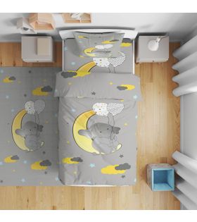 Minibabyrooms Ayda Fil ve Balonlar Temalı Nevresim Takımı