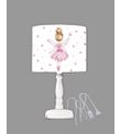 Minibabyrooms Pembe Peri Desenli Ahşap Oyma Ayak Abajur