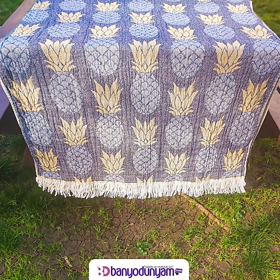 Jakarlı Peştemal Ananas Desenli