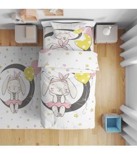 Minibabyrooms Ayda Sevimi Tavşan Temalı Nevresim Takımı