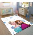 Minibabyrooms Elsa ve Anna Desenli 8 mm Kalınlıkta Çocuk Odası Halısı