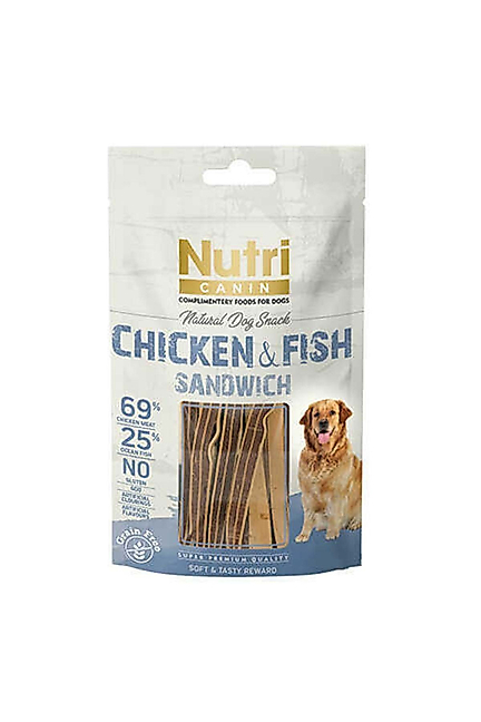 Nutri Tavuklu Ve Balıklı Tahılsız Köpek Ödül Maması 80 Gr.