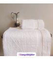 Beyaz Banyo Havlu Seti (90x150 cm banyo havlusu 50x90 cm baş havlusu)