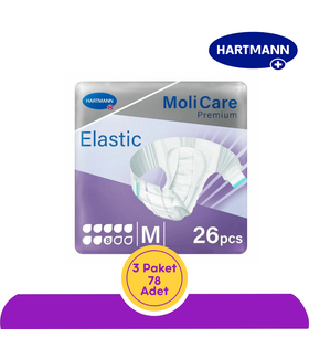 Hartmann MoliCare Premium Slip Super Plus Hasta Bezi 8 Damla Mor Paket (Medium) 26'lı (3 Paket)